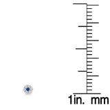 0.40 Carat (ctw) 10K White Gold Round Cut White Diamond & Blue Sapphire Ladies Cluster Flower Stud Earrings