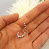 0.35 Carat (ctw) 10K White Gold Round Blue & White Diamonds Ladies Fancy J Shaped Hoop Earrings 1/3 CT