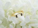 Round Blue Sapphire & White Diamond Anniversary Wedding Ring Matching Guard Band for Women (White Diamond 0.10 ctw Color I-J Clarity I1-I2) in 18K Yellow Gold