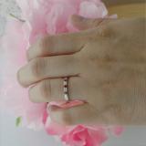 0.25 Carat (ctw) 14k White Gold Round Ruby And White Diamond 5 Stone Ladies Anniversary Wedding Band Ring 1/4 CT