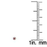0.15 Carat (ctw) 10K White Gold Round Cut Ruby Bezel Stud Earrings