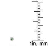0.20 Carat (ctw) 14k White Gold Round White Diamond & Green Emerald Ladies Cluster Flower Earrings 1/5 CT