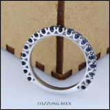 Dazzlingrock Collection 10K Round Blue Sapphire Eternity Sizeable Stackable Wedding Band Yellow Gold