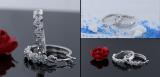 Round Aquamarine & White Diamond Swirl Style Criss Cross Hoop Earrings for Women in 925 Sterling Silver