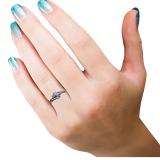 0.50 Carat (ctw) Black Rhodium Plated 10k White Gold Round Pink Sapphire And White Diamond Ladies Bridal Swirl Engagement 3 Stone Ring 1/2 CT