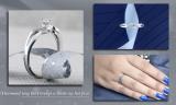 0.06 Carat (ctw) Sterling Silver Round Pink Sapphire & White Diamond Ladies Crossover Swirl Bridal Promise Engagement Ring