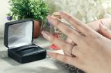 0.09 Carat (ctw) Round Black & White Alternate Diamond Dainty Stackable Wedding Band for Women in 14K White Gold