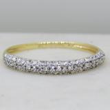 0.10 Carat (ctw) Round White Diamond Ladies Anniversary Stackable Wedding Band 1/10 CT 18K Yellow Gold