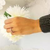 1.00 Carat (ctw) 18k White Gold Round Pink Sapphire & White Diamond Ladies Eternity Anniversary Stackable Ring Wedding Band 1 CT
