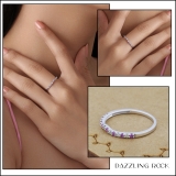 0.25 Carat (ctw) 14K White Gold Round Pink Sapphire & White Diamond Anniversary Wedding Ring Matching Band 1/4 CT