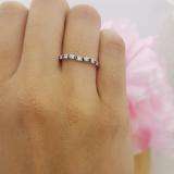 0.25 Carat (ctw) 10K White Gold Round Blue Sapphire & White Diamond Anniversary Wedding Ring Matching Band 1/4 CT