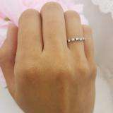0.25 Carat (ctw) 10K White Gold Round Blue Sapphire & White Diamond Anniversary Wedding Ring Matching Band 1/4 CT
