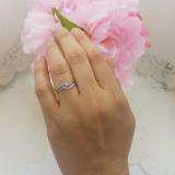 0.20 Carat (ctw) 10k White Gold Round Pink Sapphire And White Diamond Ladies 3 stone Engagement Promise Ring 1/5 CT