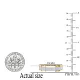 0.25 Carat Round Champagne & White Diamond Mens Wedding Band in 18K Yellow Gold