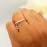 0.36 Carat (ctw) 10k Rose Gold Round Diamond Ladies Bridal Anniversary Wedding Stackable Band 1/3 CT