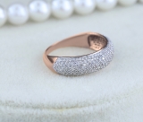 0.90 Carat (ctw) 14k Rose Gold Round Diamond Anniversary Wedding Band Ring