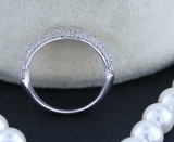 0.90 Carat (ctw) 14k White Gold Round Diamond Anniversary Wedding Band Ring