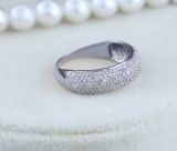 0.90 Carat (ctw) 14k White Gold Round Diamond Anniversary Wedding Band Ring