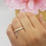0.45 Carat (ctw) 10k Yellow Gold Princess & Round Diamond Ladies Anniversary Wedding Matching Band Stackable Ring