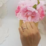 0.45 Carat (ctw) 10k Yellow Gold Princess & Round Diamond Ladies Anniversary Wedding Matching Band Stackable Ring