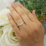 0.25 Carat (ctw) 14K White Gold Round Diamond Anniversary Wedding Band Swirl Matching Ring 1/4 CT