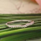 0.25 Carat (ctw) 10K White Gold Round White Diamond Anniversary Wedding Ring Matching Band 1/4 CT