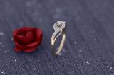 0.15 Carat (ctw) 14k Yellow Gold Round Cut Diamond Ladies Engagement Bridal Promise Ring
