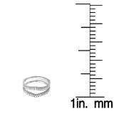 0.25 Carat (ctw) 10K White Gold Round White Diamond Ladies Anniversary Enhancer Guard Matching Wedding Band