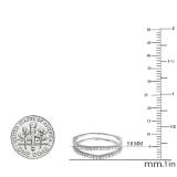 0.25 Carat (ctw) 18K White Gold Round White Diamond Ladies Anniversary Enhancer Guard Matching Wedding Band