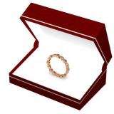 0.40 Carat (ctw) 10K Rose Gold Round Blue Sapphire and White Diamond Ladies Vintage Style Anniversary Wedding Band Stackable Ring