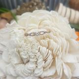 0.20 Carat (ctw) 14K Rose Gold Round Diamond Bridal Engagement Ring