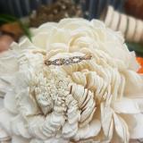 0.20 Carat (ctw) 14K Rose Gold Round Diamond Bridal Engagement Ring