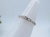 0.20 Carat (ctw) 14K White Gold Round Diamond Bridal Engagement Ring