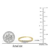 0.45 Carat (ctw) 14k Yellow Gold Princess Cut Diamond Ladies Bridal 3 Stone Engagement Ring 1/2 CT