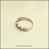0.25 Carat (ctw) 18k Yellow Gold Round Diamond Ladies Anniversary Wedding Stackable Band Swirl Ring 1/4 CT