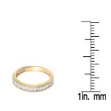 0.23 Carat (ctw) 10k Yellow Gold Round Diamond Ladies Milgrain Anniversary Wedding Stackable Band 1/4 CT