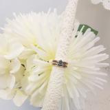1.00 Carat (ctw) 14k Rose Gold Round Blue Diamond Ladies Bridal Engagement Ring Set With Matching Band 1 CT