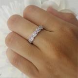0.25 Carat (ctw) 14k White Gold Round White Diamond & Pink Sapphire Ladies Anniversary Wedding Stackable Band Swirl Ring 1/4 CT