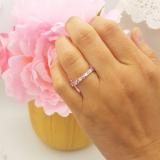1.50 Carat (ctw) 14K White Gold Round White Diamond & Pink Sapphire Ladies Eternity Wedding Anniversary Stackable Ring Band 1 1/2 CT