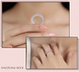 1.80 Carat (ctw) 14K White Gold Round Pink Sapphire Ladies Eternity Wedding Anniversary Stackable Ring Band 1 3/4 CT