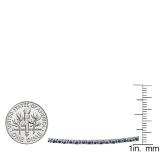 1.50 Carat (ctw) 14K White Gold Round Cut Real Blue Sapphire Ladies Tennis Bracelet 1 1/2 CT
