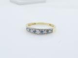 0.25 Carat (ctw) 18k Yellow Gold Round Blue & White Diamond Ladies Anniversary Wedding Band Ring 1/4 CT