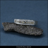 0.25 Carat (ctw) 10k White Gold Round Champagne & White Diamond Ladies Anniversary Wedding Band Ring 1/4 CT
