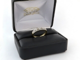 0.25 Carat (ctw) 10k Yellow Gold Round Champagne & White Diamond Ladies Anniversary Wedding Band Ring 1/4 CT
