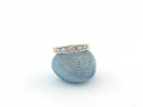 0.25 Carat (ctw) 10k Yellow Gold Round Champagne & White Diamond Ladies Anniversary Wedding Band Ring 1/4 CT