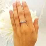 0.25 Carat (ctw) 18k Yellow Gold Round Pink Sapphire & White Diamond Ladies Anniversary Wedding Band Ring 1/4 CT