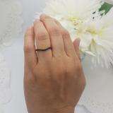 0.15 Carat (ctw) 14K Yellow Gold Round Blue Sapphire Ladies Anniversary Wedding Band Guard Ring