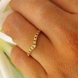 0.10 Carat (ctw) 10k Yellow Gold Round Real Blue Sapphire & White Diamond Ladies Wedding Stackable Band Anniversary Guard Chevron Ring 1/10 CT
