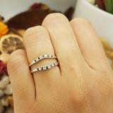 0.12 Carat (ctw) 14K White Gold Round Black & White Diamond Ladies Anniversary Enhancer Guard Wedding Band