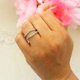 0.45 Carat (ctw) 10K White Gold Round Pink Sapphire & White Diamond Ladies Anniversary Wedding Band Milgrain Guard Double Ring 1/2 CT